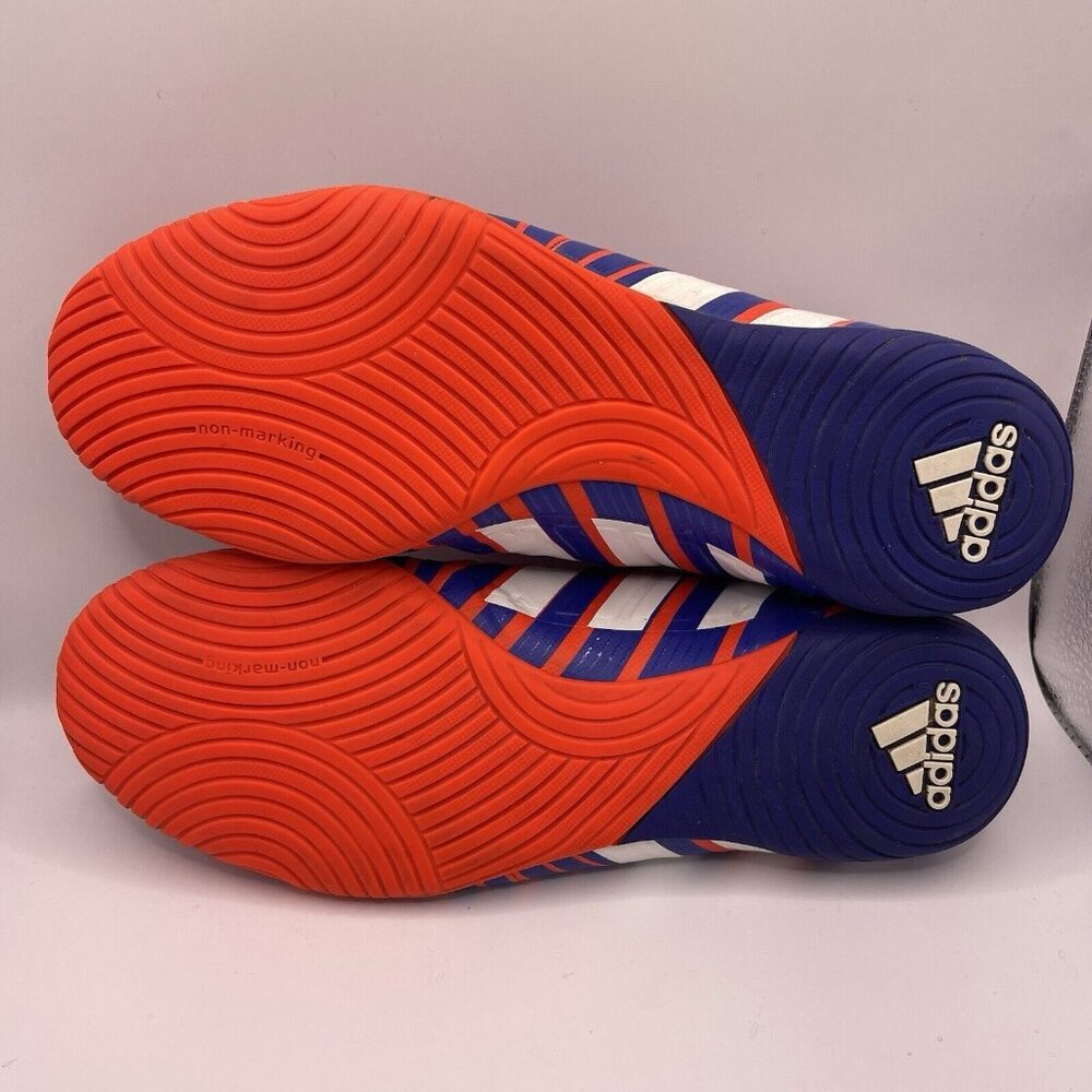 Adidas Predator Absolado Soccer Shoes Mens 9.5 Blue Red Indoor Cleat B35480 - Picture 2 of 9